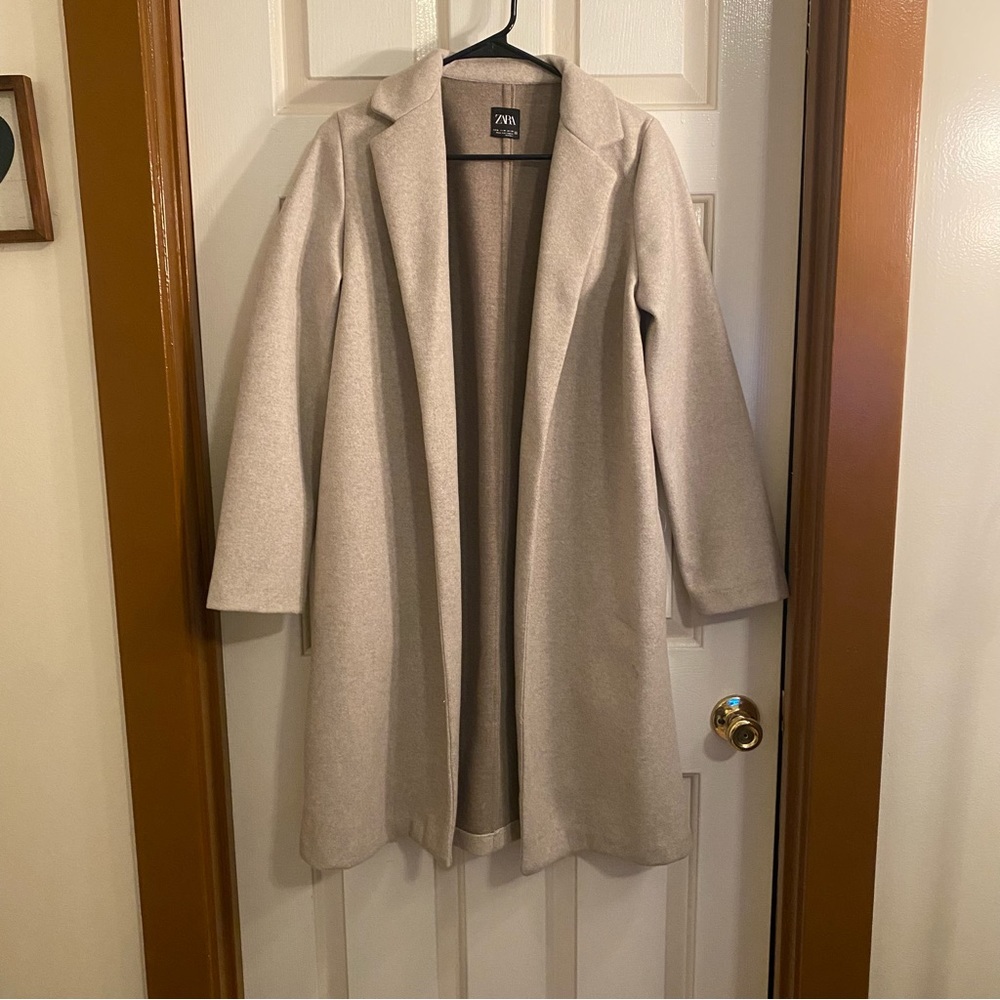 Zara Beige Overcoat